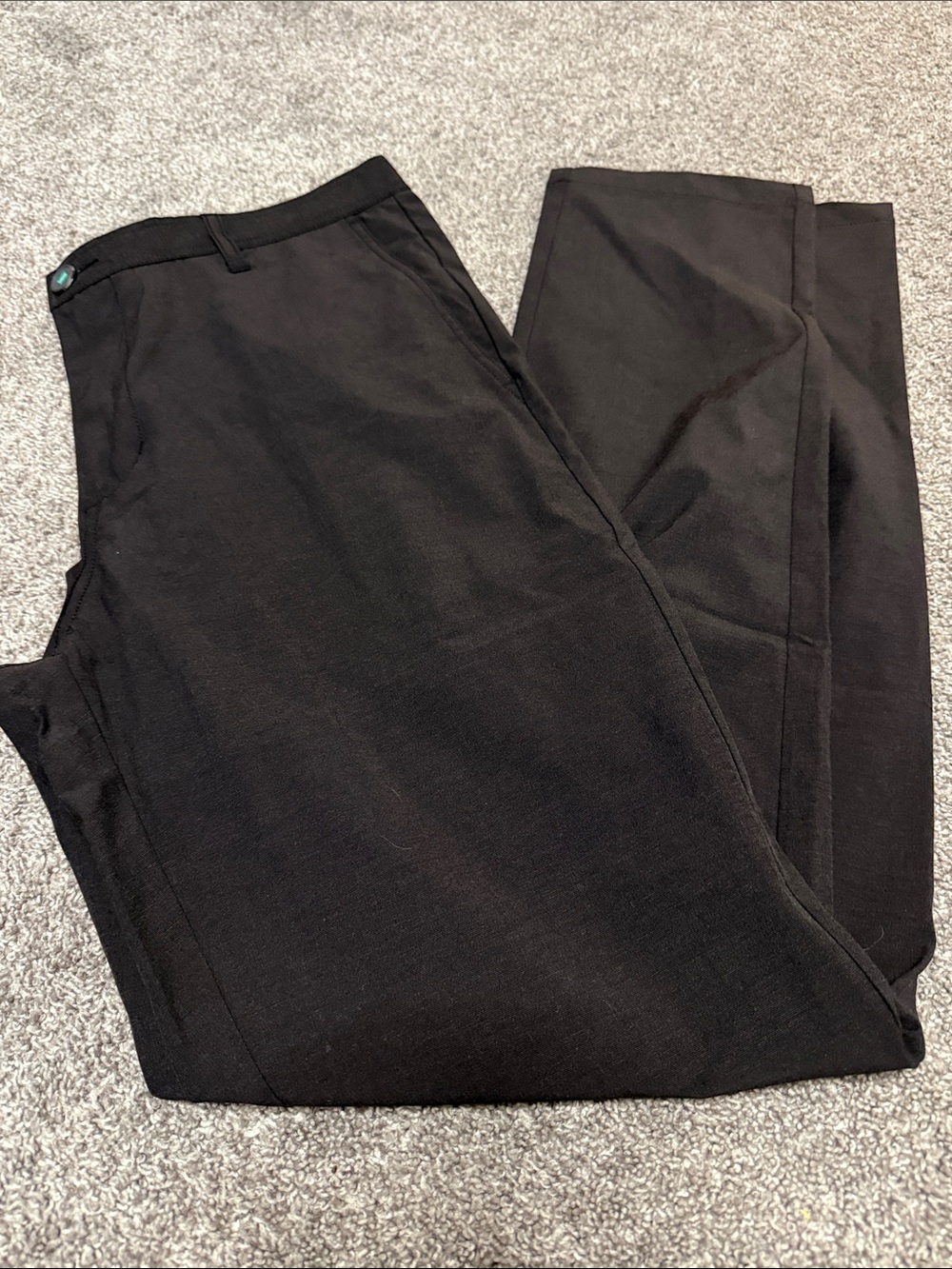 Linksoul Men's Black Dress Pants - Tailored Flat Front